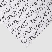 PhDディグホワイトブラック卒業お祝い 薄葉紙 (詳細)