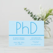 PhDディグライトブルー卒業パーティー 招待状 (スタンド正面)