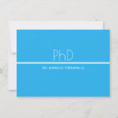 PhDディグライトブルー卒業パーティー 招待状 (裏面)