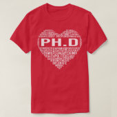 PhDハート Tシャツ (デザイン正面)