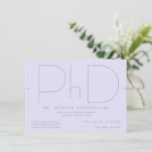 PhDモダン卒業招待状 招待状 (スタンド正面)
