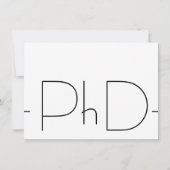 PhDモダン卒業 招待状 (裏面)
