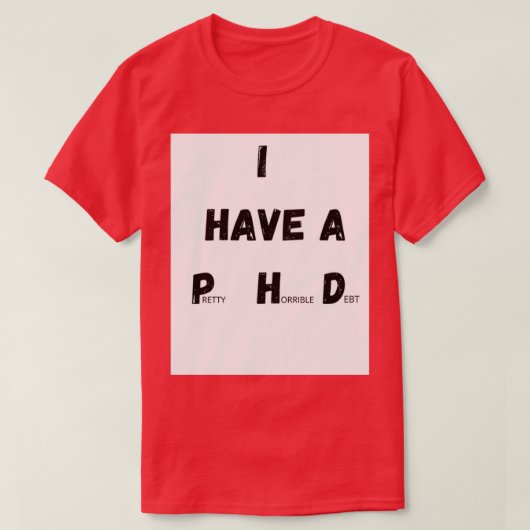 PHDユニフォーム Tシャツ (デザイン正面)
