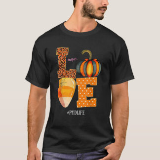 PhDライフラブナースライフハロウィーン衣装ヒョウ Tシャツ