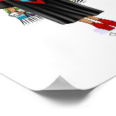 PhDラテンアメリカ系女性カスタム学年 ポスター (角)