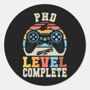 Phdレベル完全レトロゲーマー博士号取得 ラウンドシール