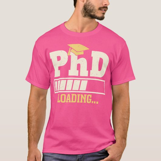 Phdロードおもしろい進捗バー大学院生Do Tシャツ (正面)
