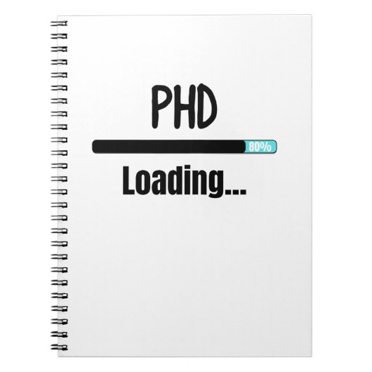 phdロードTシャツ ノートブック (正面)