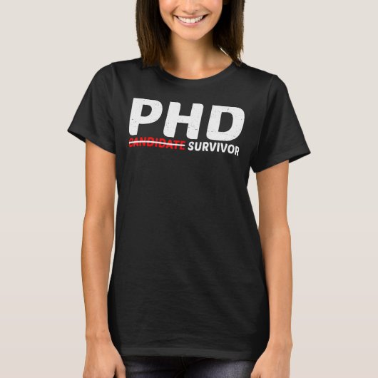 Phd候補生存者 Tシャツ (正面)