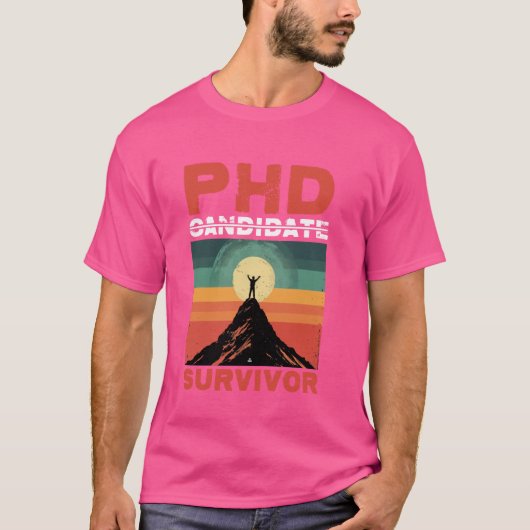 Phd候補生存者 – - tシャツ (正面)