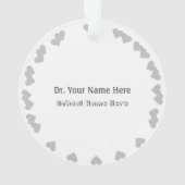 PhD卒業オーナメント オーナメント (裏面)