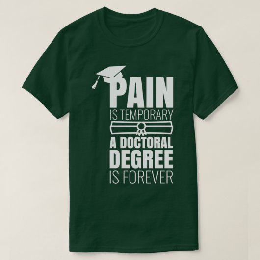PhD卒業ギフトPhinisheD PHINISHED PhDデザイン Tシャツ (デザイン正面)