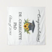 Phd卒業パーティーの背景 タペストリー (正面(横))