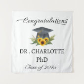 Phd卒業パーティーの背景 タペストリー (正面)