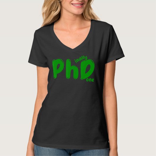 Phd卒業博士候補生Gr完了 Tシャツ (正面)