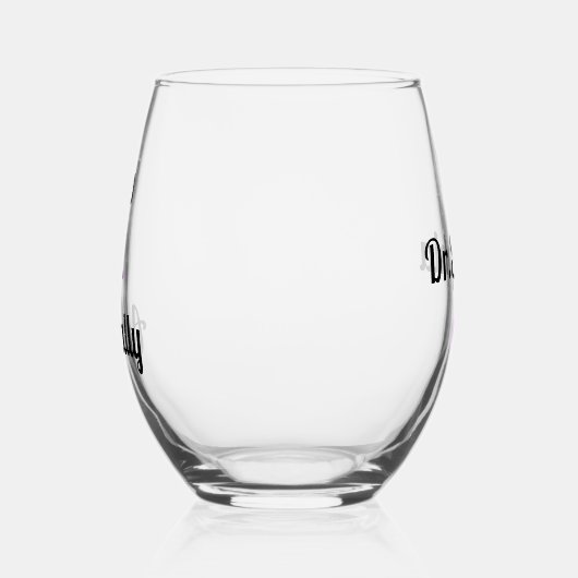 PHD卒業式パープルモダンラブ博士 ステムなしワイングラス (左)