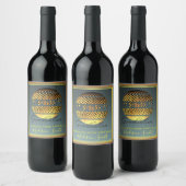 PhD卒業生のパーソナル化可能なワインラベル ワインラベル (ボトル)