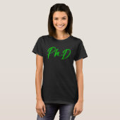 Phd卒業生博士候補生Phinishe Tシャツ (正面フル)