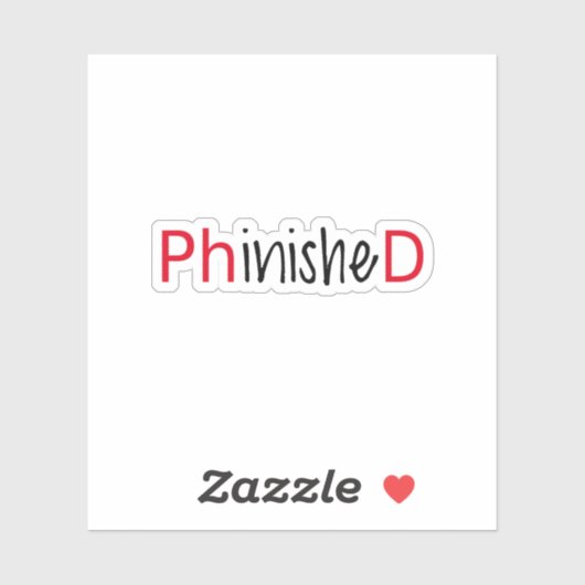 PHD卒業生 シール (シート)