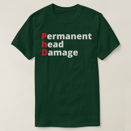 PHD博士の哲学の贈おもしろい物5 Tシャツ (デザイン正面)