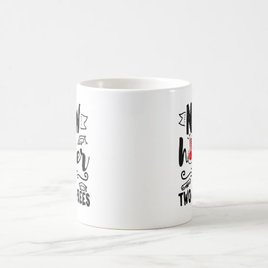 Phd博士号の卒業おもしろい修士賞贈与 コーヒーマグカップ (中央)