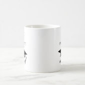 PHD大学院お祝い達成学術 コーヒーマグカップ (中央)