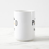PHD学生の卒業おもしろいパーティー コーヒーマグカップ (中央)