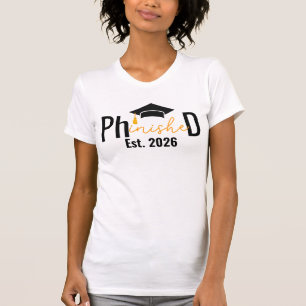 PHD学生の卒業おもしろいパーティー Tシャツ