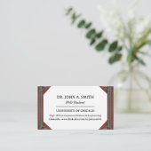 PhD学生ユニーク名刺 名刺 (スタンド正面)