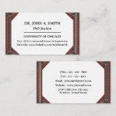 PhD学生ユニーク名刺 名刺 (正面/裏面)