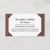 PhD学生ユニーク名刺 名刺 (正面)