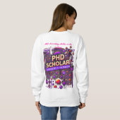 PhD学者 – 化学 スウェットシャツ (裏面フル)
