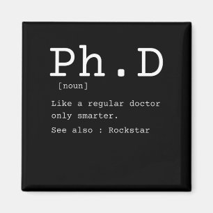 PhD定義哲学ドクター先生 おもしろい マグネット