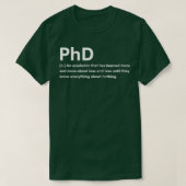 Phd定義3 Tシャツ (デザイン正面)