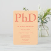 PhD度オレンジ卒業パーティー 招待状 (スタンド正面)