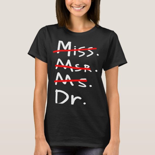 PHD恋しく思博士の卒業 Tシャツ (正面)