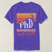 PHD生存者候補者卒業生ギフト Tシャツ (デザイン正面)