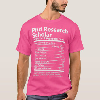 Phd研究学者の栄養と否定できないFa Tシャツ