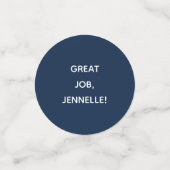 PhD素晴らしジョブ名卒業ブルー コンフェッティ (スモール正面)