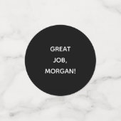 PhD素晴らしジョブ名黒卒業紙吹雪 コンフェッティ (スモール正面)