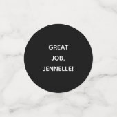 PhD素晴らし役職名卒業（黒）紙吹雪 コンフェッティ (スモール正面)