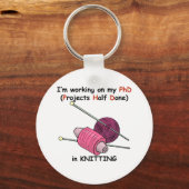 PhD編み物 キーホルダー (正面)