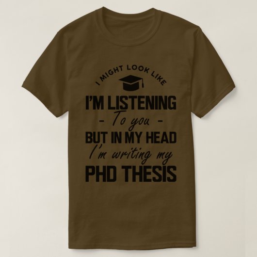 Phd論文I's 聞 to you b Tシャツ (デザイン正面)