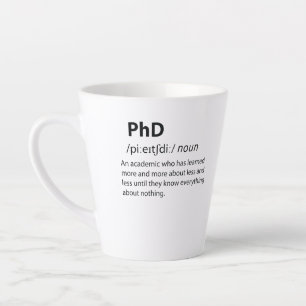 PhD辞おもしろい書定義 カフェラテマグ