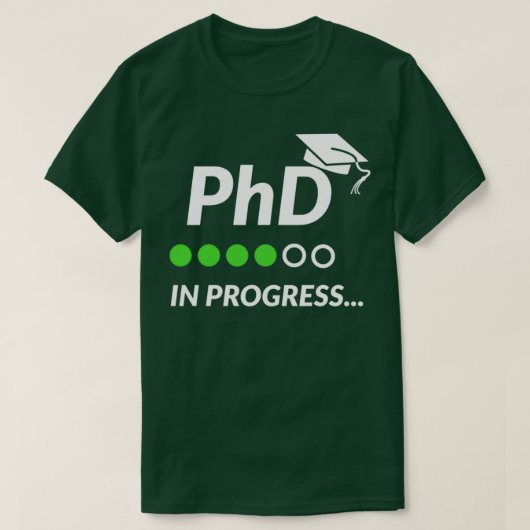 PHD進行中50 Tシャツ (デザイン正面)