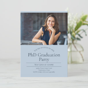 PhD 2写真卒業 招待状