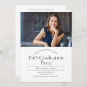 PhD 2写真卒業 招待状 (正面/裏面)