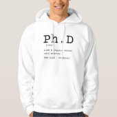 PhD definition philosophy doctor dissertation パーカ (正面)
