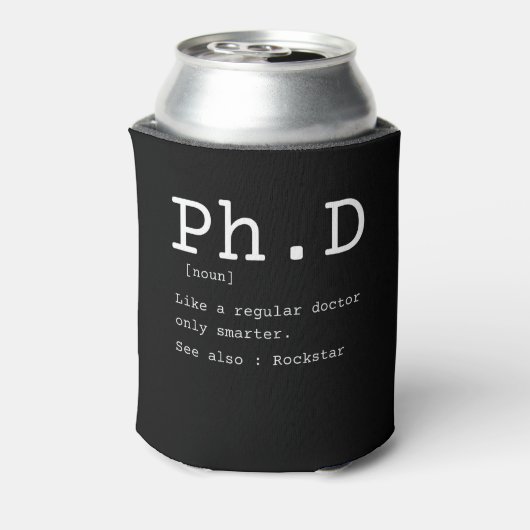 PhD definition philosophy doctor teacher funny 缶クーラー (缶裏面)