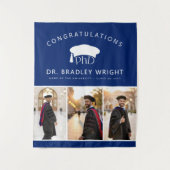 PhD Doctoral Grad Hat Doctoral Graduation タペストリー (正面)